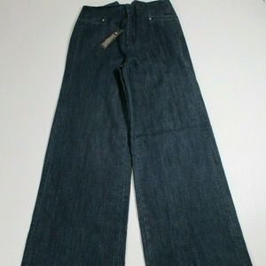 London Jean Women Sz 4 Dark Wash Fashion Jeans NWT